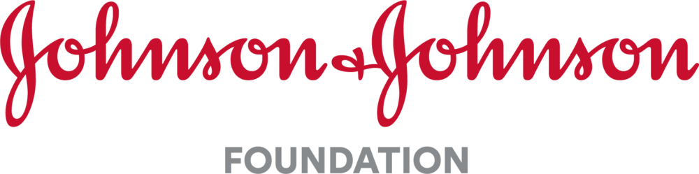 Johnson & Johnson Foundation Logo, red title text.